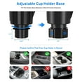 thumbnail image 3 of Car Cup Holder Expander with Phone Mount, 2 in 1 Automotive Cell Phone Drink Holder Adapter with Adjustable Base Long Gooseneck 360° Rotation, Fits Any Smartphones and Most Bottles, 3 of 6