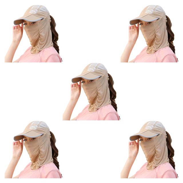 Yuarrent Sombrero de protección de 360 grados, gorra de protección solar plana para el cuello de la cara, sombrero a prueba de viento para Type4 NO4 Yuarrent CBP122147