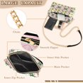 thumbnail image 3 of FORMRS Women Crossbody Purse with Chain Strap Vegan Leather Shoulder Handbag, Yellow Symmetrical Stars, 3 of 7