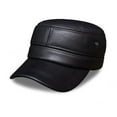 thumbnail image 2 of Men's Genuine Leather Baseball Cap Brand New Russian Warm Real Leather Golf Caps Hats ,Classic Design, 2 of 7