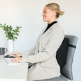 thumbnail image 3 of Core Products Sitback Rest Cushion Lumbar Support for Lower Back & Office Chair, Adjustable Strap Contoured Foam, Black - 13" x 14" x 5", 3 of 7