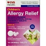 Childrens Allergy Relief Dye Free / Diphenhydramine HCl / TABLET, CHEWABLE