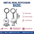 thumbnail image 5 of Metal Keychain - State Seal Arizona - USA | 1.18-Inch (3 cm) Keychain for Bags, Keys, and More | Perfect for Showing Your State Pride, 5 of 9