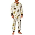 thumbnail image 2 of Pijama navideño para hombre, blusa y pantalones con estampado navideño a cuadros., 2 of 5