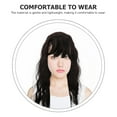 thumbnail image 3 of Zehuanyu Synthetic Wigs For Women Hair Wig With Wavy Texture Hair Synthetic Wiglets Hair Topper with Bangs Clip in Hair Pieces For Bald Spots, 3 of 8