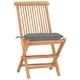 thumbnail image 2 of Juego de comedor para jardín VidaXL, plegable, 3 piezas, madera de teca con cojines, 2 of 8