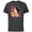 Charcoal, variant on Princess Pocahontas in the Flowers - Short Sleeve Cotton T-Shirt for Adults - Customized-Black