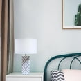 thumbnail image 2 of Bethel International Table Lamp Grey & White Metal & Porcelain, 2 of 2