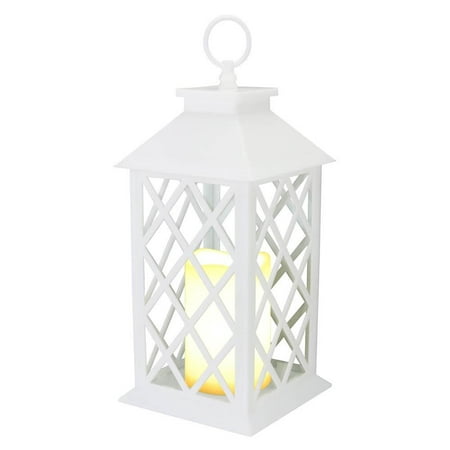 lanterns lantern decorative candle led pillar inside cross criss walmart