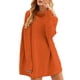 thumbnail image 1 of Gibobby Sueteres Para Mujeres Calientitos Elegantes Suéter suelto de cuello de otoño e invierno para mujer, suéter de punto de longitud media de Color sólido(Rojo,M), 1 of 3