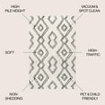 thumbnail image 4 of JONATHAN Y MOROCCAN HYPE 5 x 8 Area Rug, Deia Moroccan Style Diamond Shag - White/Gray, MOH401A-5, 4 of 10