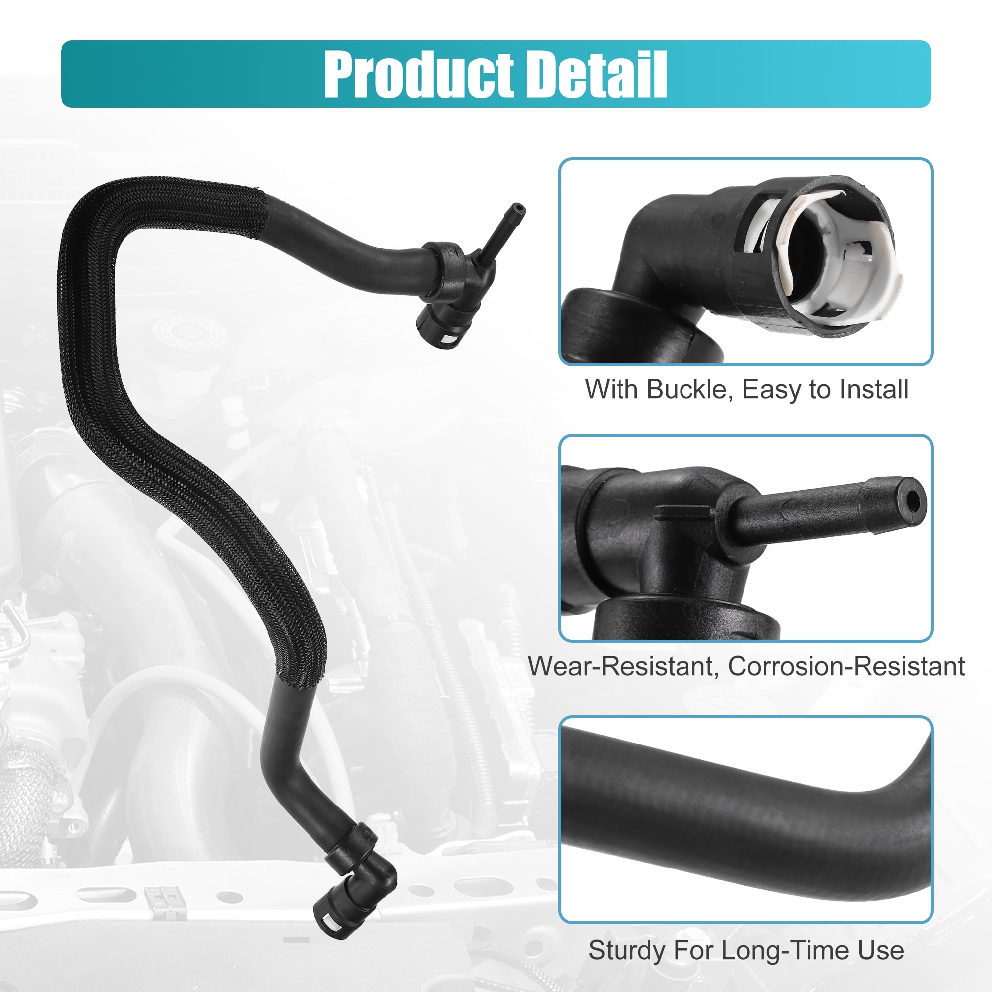 Unique Bargains HVAC Heater Hose Assembly for for Ford Super Duty 2011-2014 6.7L