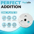 thumbnail image 2 of Poolzilla Anti-Electrolysis Zinc Anode Weight Plate, 1 Pack, Keep Your Skimmer Basket in Place, Fights Against Corrosion, 2 of 6