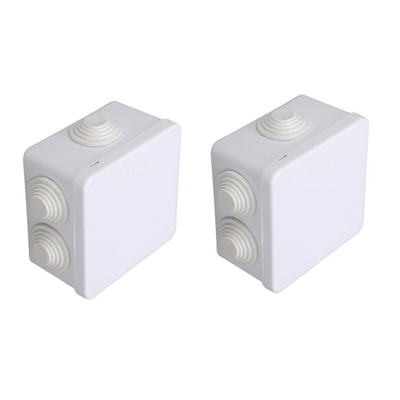 Electrical Project Box, Impact Resistance 2PCS Waterproof Junction Box  For Residential Wiring