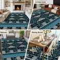 thumbnail image 5 of 5'x7' Area Rugs for Living Room Bedroom, Navy Blue Boho Washable Rug Carpet Runner Indoor Outdoor, Geometric Vintage Abstract Art Ethnic Tribe Non Slip Floor Mats Area Rug for Kitchen, Nursery, 5 of 8