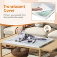 thumbnail image 5 of Lifewit 1500 Pieces 2-in-1 Rotating & Tilting Puzzle Board with Divided Drawers, Felt Mat, Protective Cover, Portable Jigsaw Puzzle Table with Handle, 4 Extra Felt Trays, Ideal Gift, 35" x 27", White, 5 of 9