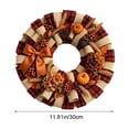 thumbnail image 3 of Fall Thanksgiving Wreath Harvest Front Door Decoration Wooden Sign Hanging Autumn Seasonal Decor for Home Porch Wall Fireplace, 3 of 6