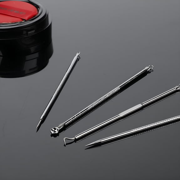 FACEGA Fall Pimple Popper Tool Kit - 4 Pcs Blackhead Remover Comedone Extractor Tool Kit with Case for Quick and Easy Removal of Pimples, Blackheads, Zit Removing, Forehead, Facial, Nose