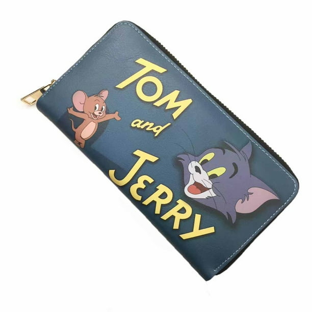 Billetera Jerrys con personajes de anime, delgada, plegable, multiusos
