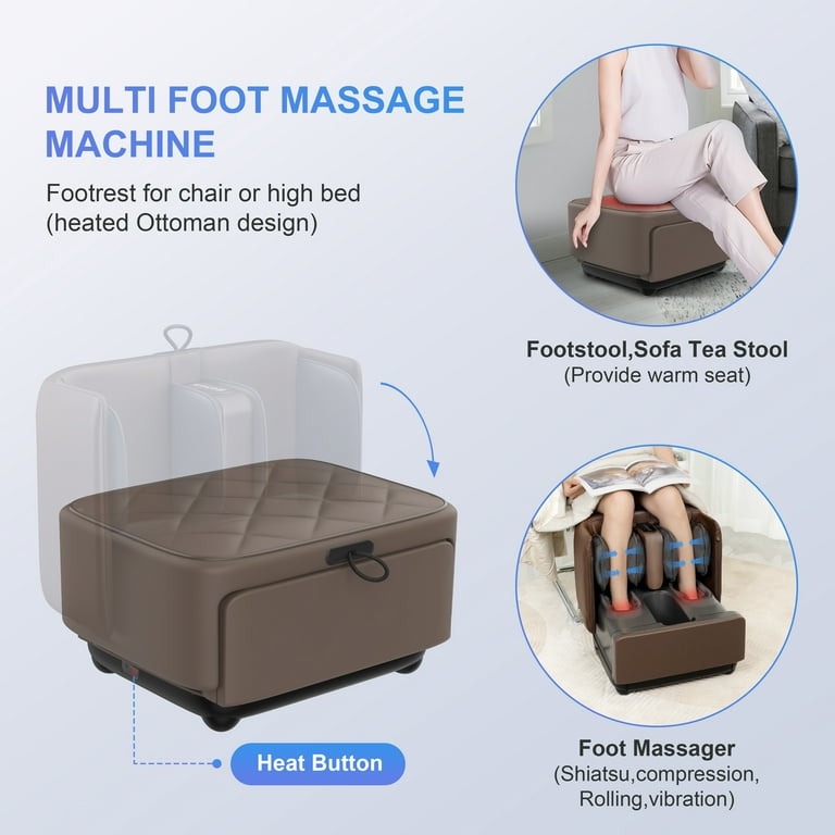 1Pcs Foot Massager Foot Rest for Under Desk at Work, Home Office Foot  Stool, Ottoman Foot Massager for Plantar Fasciitis Relief