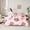 Brown Lightpink, variant on jejeloiu Wastern Cowgirl Boots Bedding Comforter Set 7-Piece,Rustic Bull Skull King Bedding Sets,Cartoon Plant Cactus Bed Sheets For Girl Kids,Breathable Bedroom Decoration Reversible