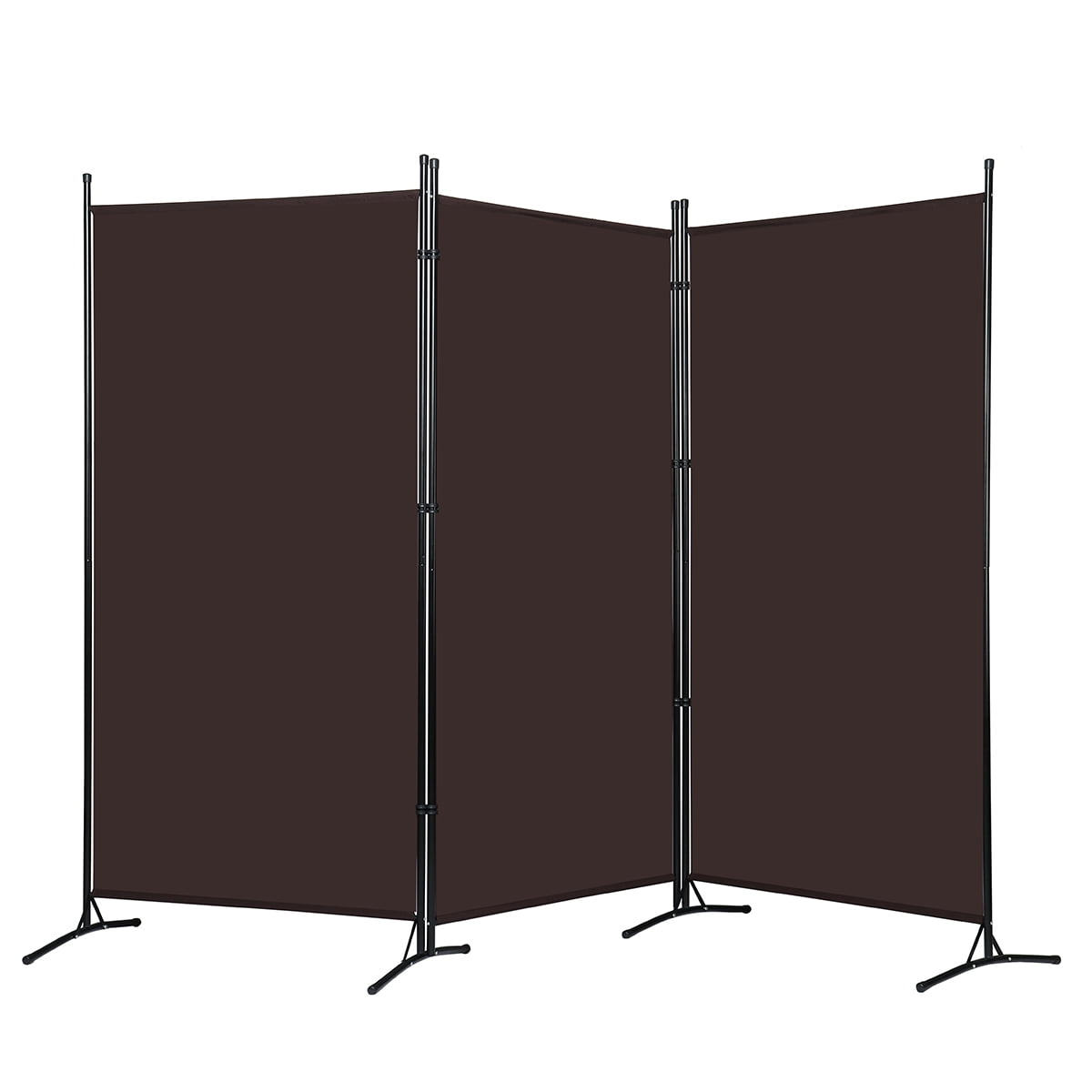 3/4/6-Panel Wooden Slat Room Divider Partition Privacy Screen Wall Seperator NEW 