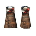 thumbnail image 7 of Fuzoiu Rustic American Flag Wood Print Women's Sleeveless Dress,Summer Dresses for Women,Casual Sundresses,Beach Sleeveless T-shirt Swing Dress with Pockets, 7 of 7
