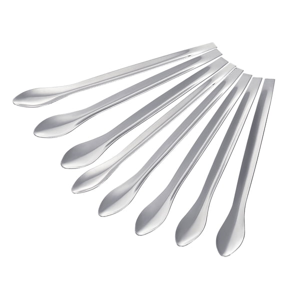 Unique Bargains Cuillères Micro Laboratoire 4.13 Pieds 201 Acier Inoxydable Poudres Cuillère d'Échantillonnage Lot de 15