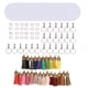 thumbnail image 1 of Llaveros en blanco DIY de doble cara, transparentes, decorativos, bordes brillantes, círculos en blanco acrílicos para proyectos de vinilo, 1 of 8