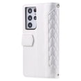 thumbnail image 5 of Feishell Crossbody Wallet Phone Case for Samsung Galaxy S21 Ultra,Luxury PU Leather Magnetic Buckle Zipper Pocket Card Slots Flip Stand Protective Cover with Hand Strap & Shoulder Strap,White, 5 of 12
