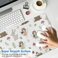 thumbnail image 4 of Long Mouse Pads for Desk,White Forest Fairy Pattern Desk Mats on Top Of Desks, Desk Mouse Pad Extra Large with 3mm Non-Slip Base and Stitched Edge for Gaming,Office,Work,Home 31.5"x15.7", 4 of 6