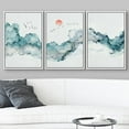 thumbnail image 3 of wall26 Framed Canvas Print Wall Art Geometric Watercolor Smoke Cloud Sky Abstract Shapes Illustrations Modern Art Decorative Boho Multicolor for Living Room, Bedroom, Office - 16"x24"x3 Whi, 3 of 5
