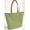 Green, variant on Crazy For Daisies Tote Bag (Small Oval Tote) Orange