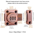 thumbnail image 2 of Cabinet Password Latch, Keyless Cabinet Lock, Cabinet Latch, Combination Latch, Combination Lock, Easy To Install, Privacy Lock, For One-way Door, Cab, 2 of 5