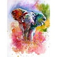thumbnail image 3 of Kovacs, Anna Brigite 15x18 Black Modern Framed Museum Art Print Titled - Joyfull Elephant, 3 of 5