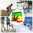 thumbnail image 5 of Rasta Flag Boxer for Men Underwear Weed Underpants Male Panties Pouch Short Pants, 5 of 6