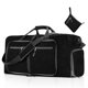 thumbnail image 1 of 65L Negro, Bolsa de viaje plegable para hombres Bolsa deportiva grande y ligera resistente al agua Camping Senderismo Plegable, 1 of 5