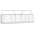 thumbnail image 4 of vidaXL Dog Kennel Silver Galvanized steel, 100% polyethylene Large, 4 of 11