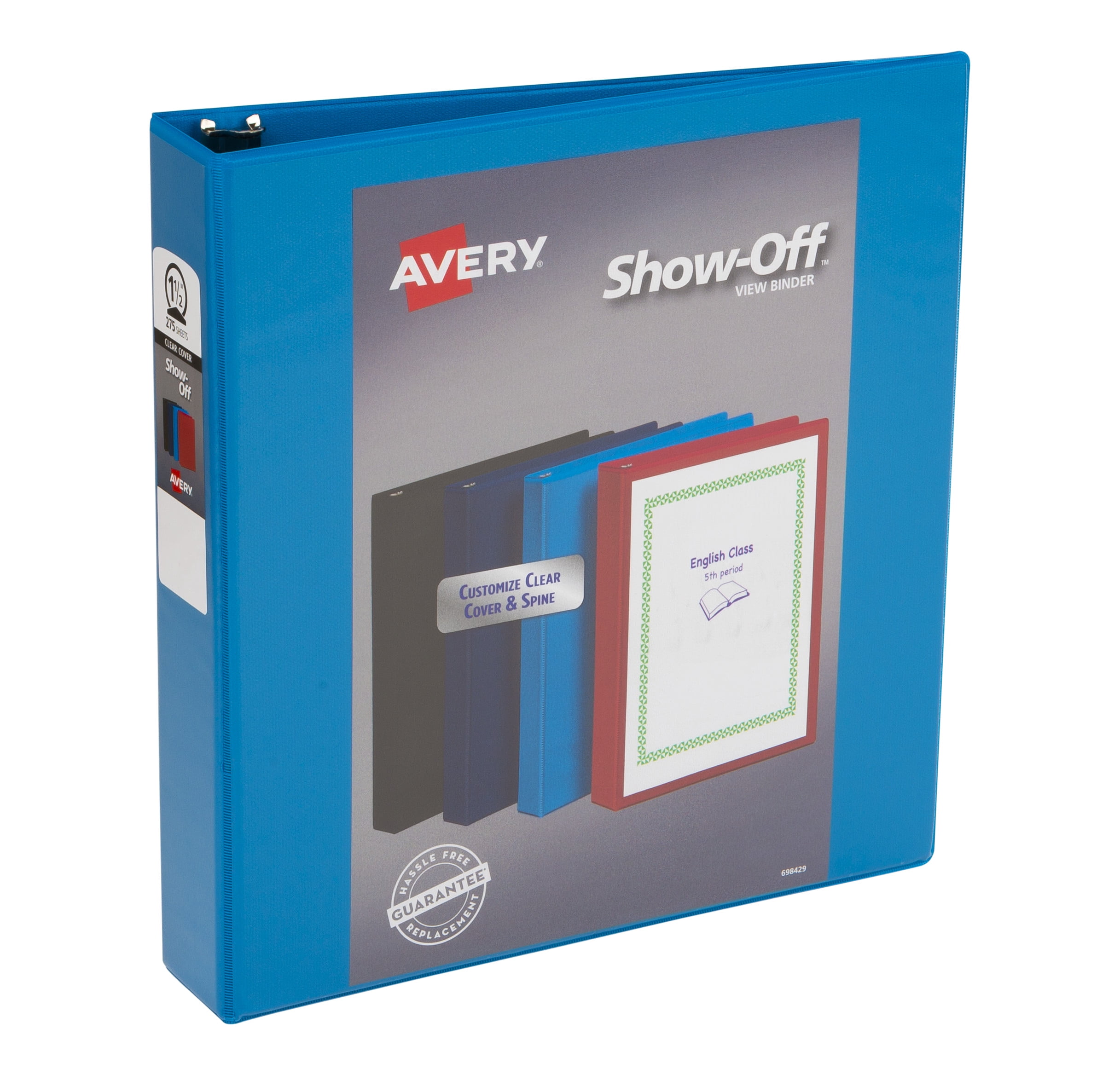 Avery Show Off View Binder with 11/2" Round Ring 12058 with Avery