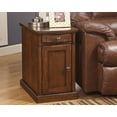 thumbnail image 2 of Signature Design by Ashley Contemporary Laflorn Chairside End Table with USB Ports & Outlets  Medium Brown, 2 of 9