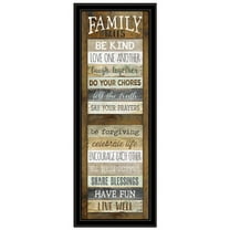 Family Rules Shutter By Marla Rae Printed Wall Art Wood Multi-Color