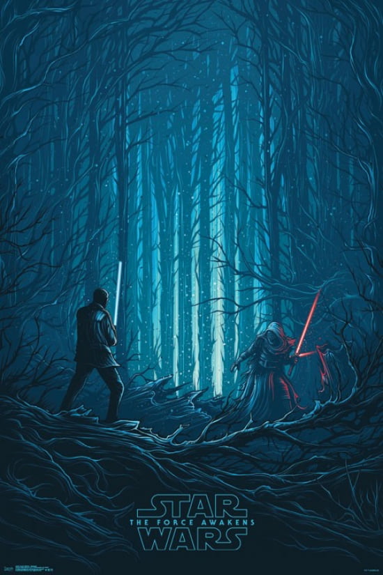 Kylo Ren Star Wars VIII The Last Jedi Movie Wall Art Silk Fabric Poster 24x36 