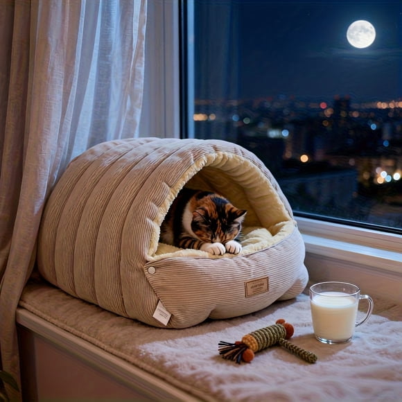 Boîte Chaude pour Chats d'Hiver, Boîte Chaude pour Mascottes, Nid pour dormir pour Mascottes, Calme Épais, Boîte pour dormir Douce pour Gadgets, Housse pour Chats, Calme pour perros et Chats