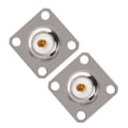 thumbnail image 4 of Conector Coaxial, 2 Conectores De Cable Coaxial UHF Hembra SO239 De 4 Orificios Para Panel De Chasis, Conector Adaptador Coaxial RF., 4 of 7