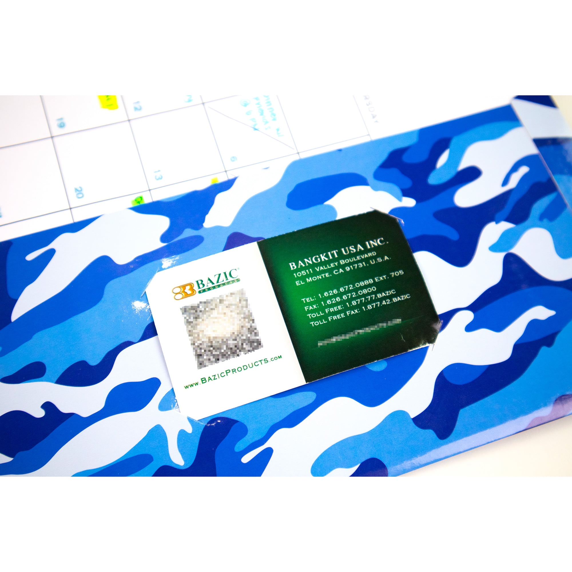 BAZIC 2 Pockets Paper Folder, Camouflage Portfolio, Document Folders, 6-Pack
