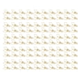 thumbnail image 1 of 100 Uds Clips de carpeta de melocotón dibujos animados lindos fuerte fuerza de sujeción abrazaderas de papel huecas de Metal resistentes para cuenta de oficina oro, 1 of 9