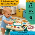 thumbnail image 4 of Yuyongr Activity Center for Baby, Infant Toddler Musical Learning Activity Table Interactive Toys With Lights And Music For 18M+ Boys Girls Preschool Gifts,Green, 4 of 9