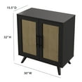 thumbnail image 4 of Twin Star Home Accent Cabinet in Black, 4 of 9