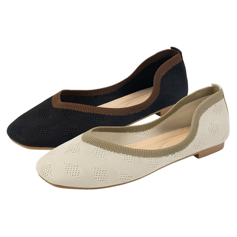 Sngxgn Women's Flats Shoes Comfortable Dress Shoes Round Toe