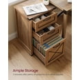thumbnail image 3 of Archivador VASAGLE, 3 cajones, soporte para impresora, color miel, 3 of 7